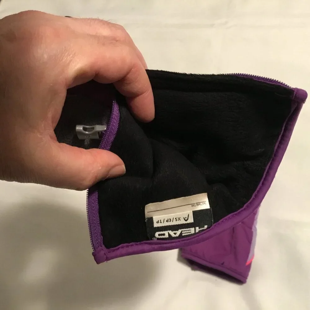 HEAD Purplel Warm WINTER MITTENS Ski Snowboard Hike Gloves YOUTH XS Toddler